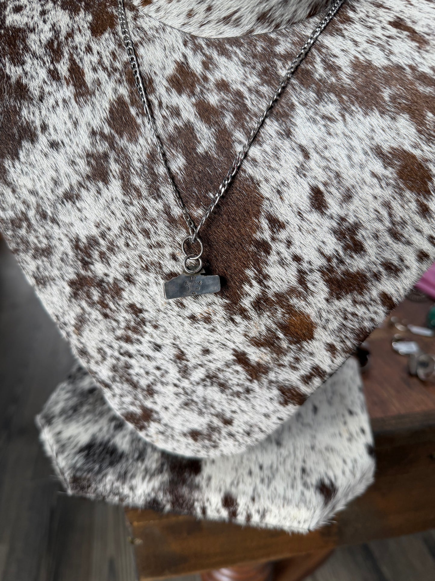 Kingman Armadillo Bar Necklace