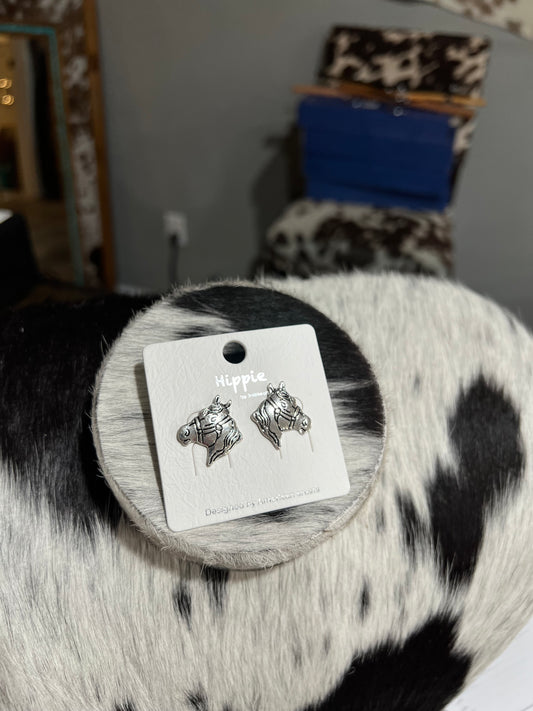 Faux Horse Head Studs