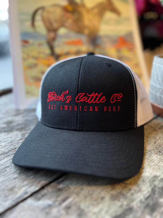 Burch’s Eat Beef Red SnapBack