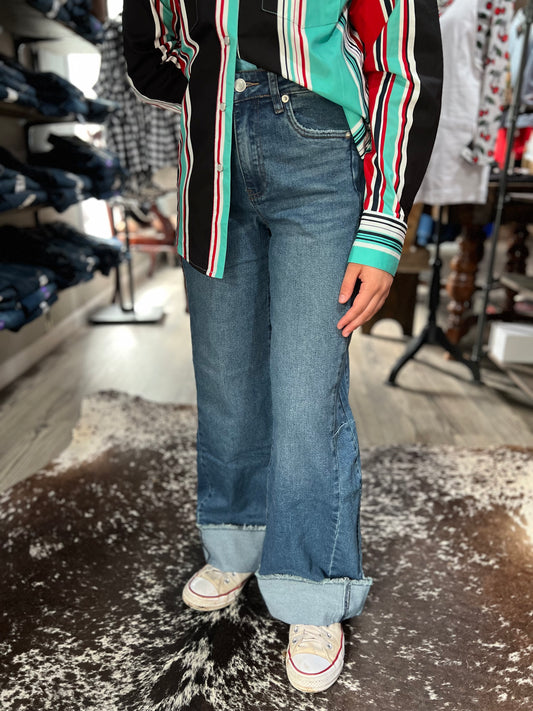 Cuff Jeans Shorter Inseam