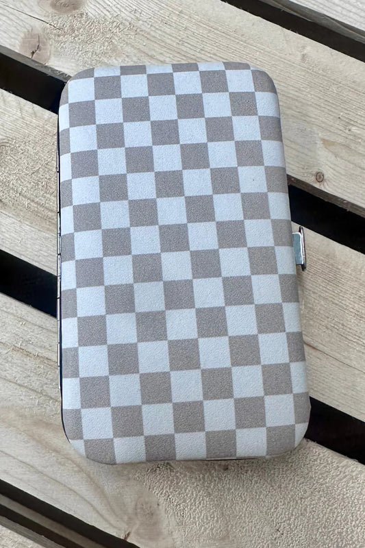 Checkered Manicure Set
