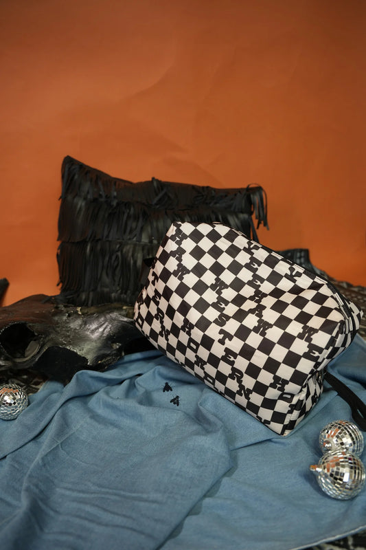 Checkered Western XL Traveler Bag