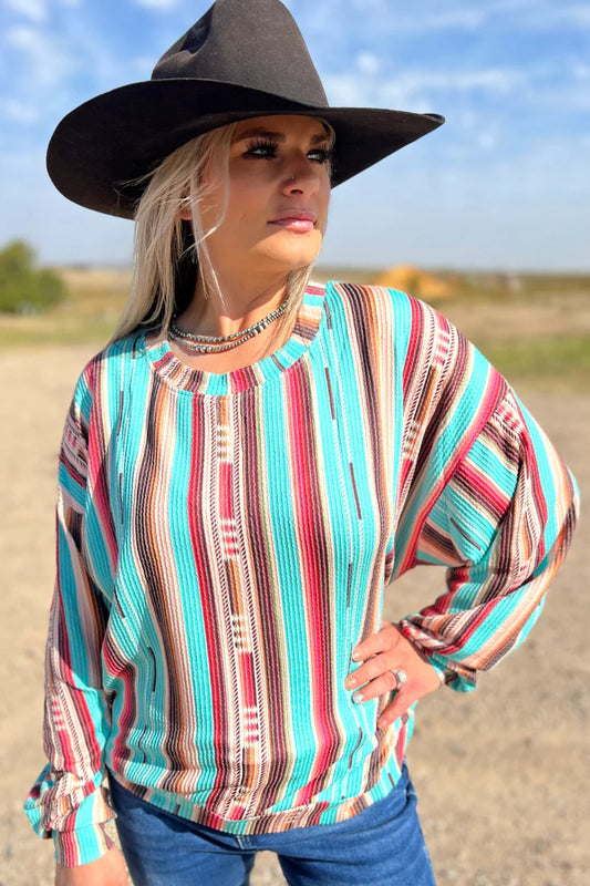 Serape Ribbed Longsleeve