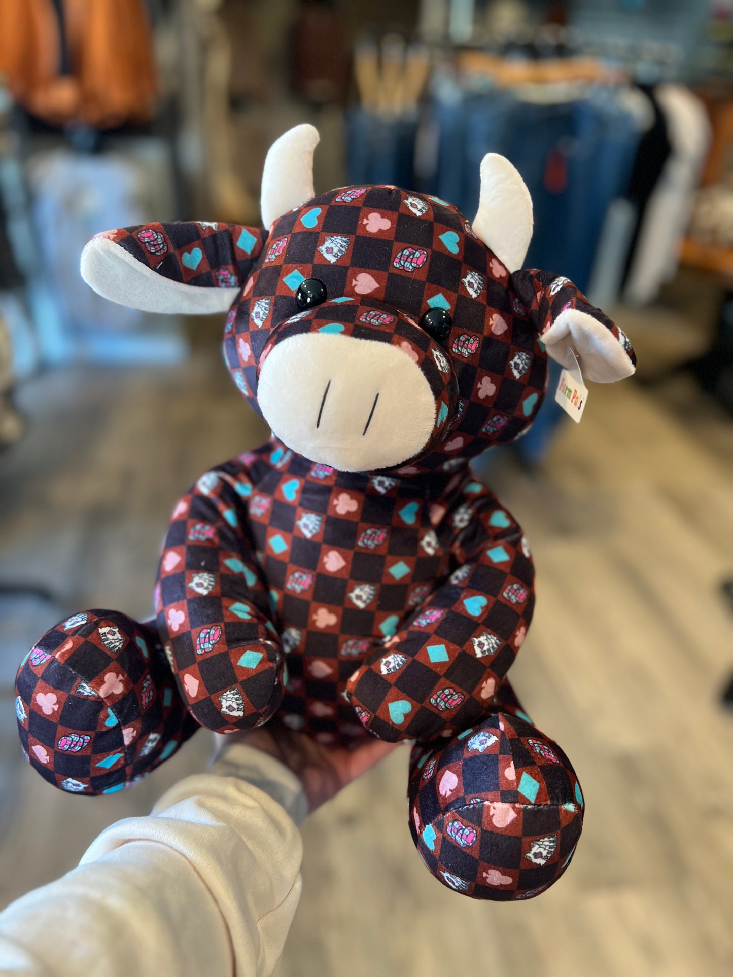 Jumbo Spades Cow Plush