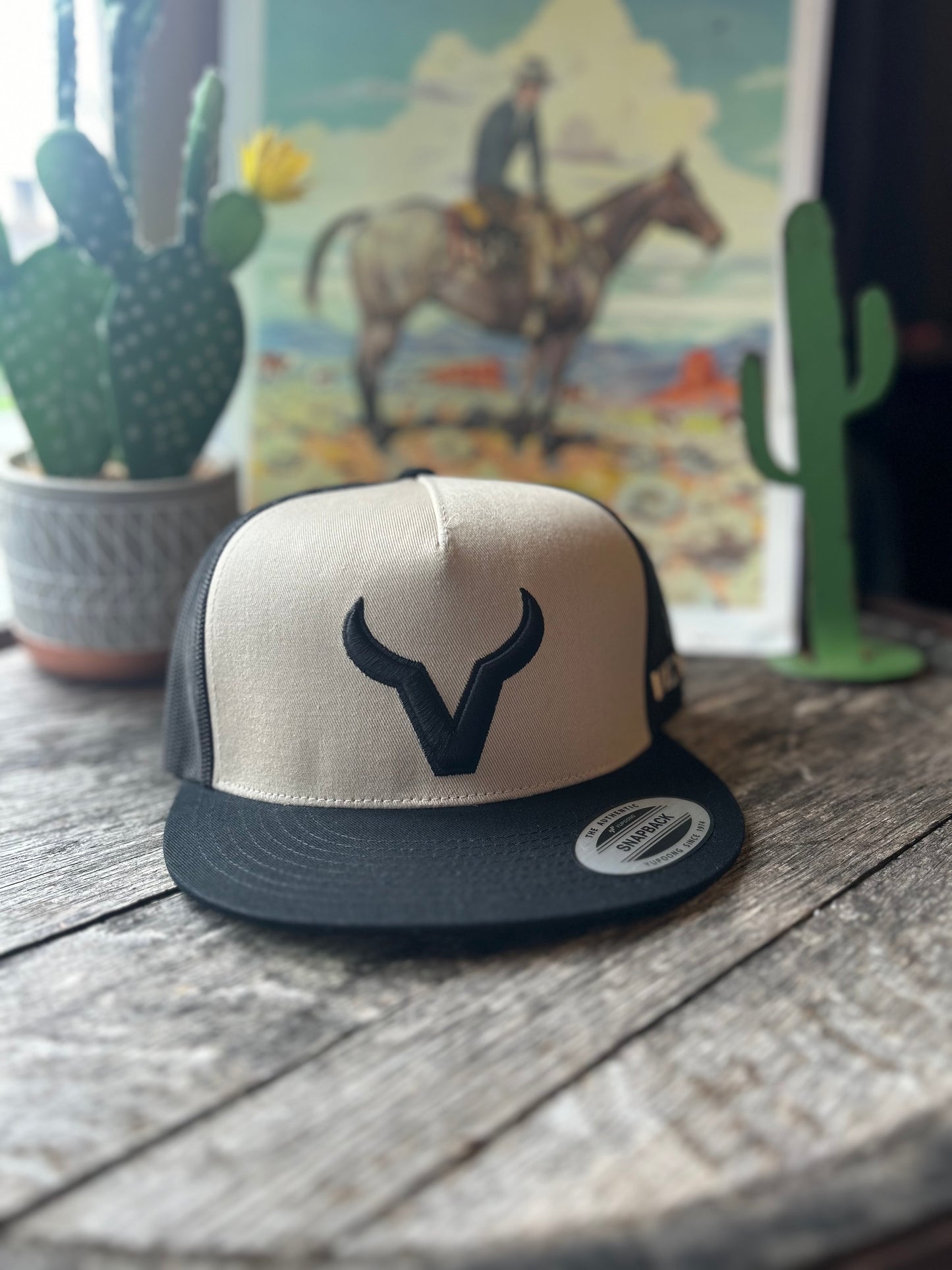 Vexil Brand Tan Logo Flatbill