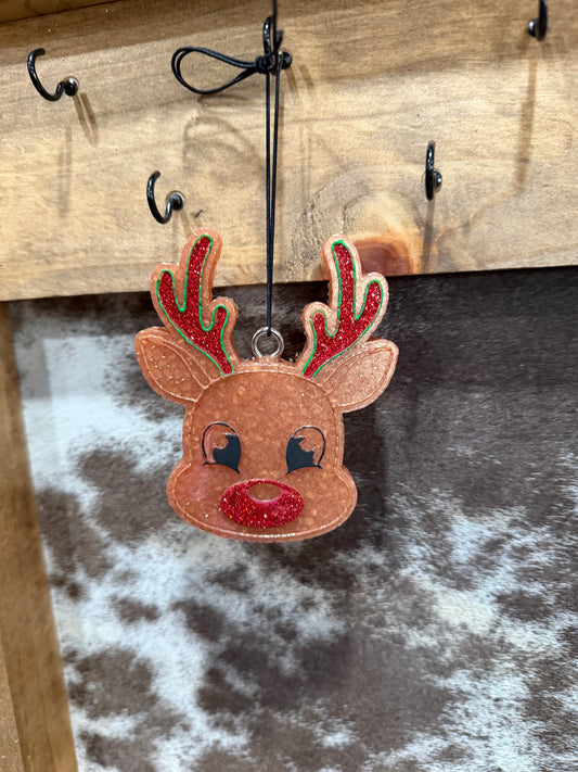 Red Nose Reindeer Volcano Freshie