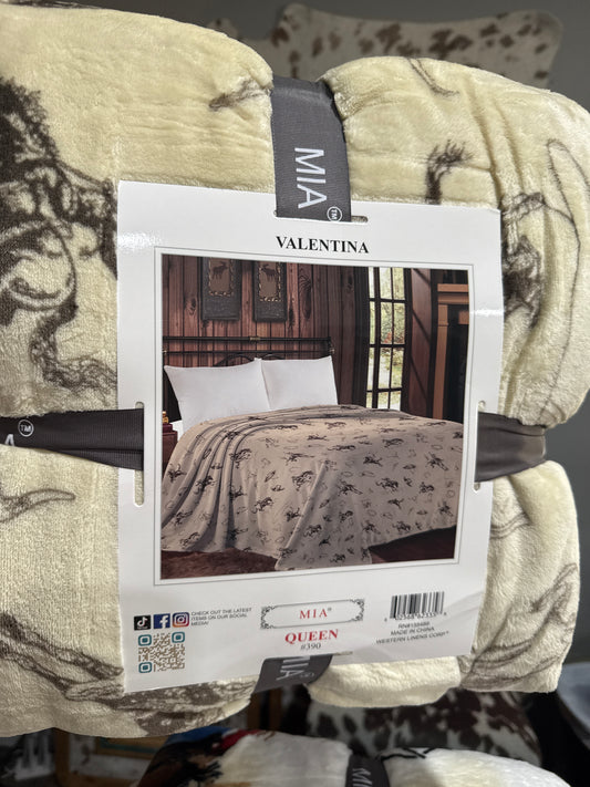 Rope The West Queen Blanket