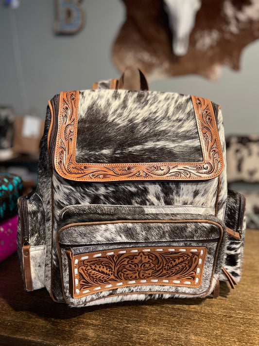 Tooled Border Backpack / Diaper Bag