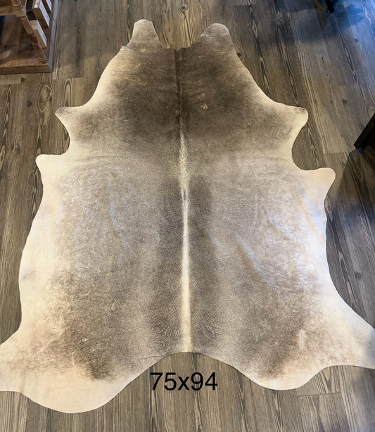 Gray Days Exotic Cowhide Rug