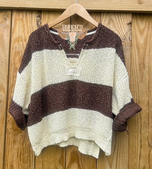Brown Knitted Sweater