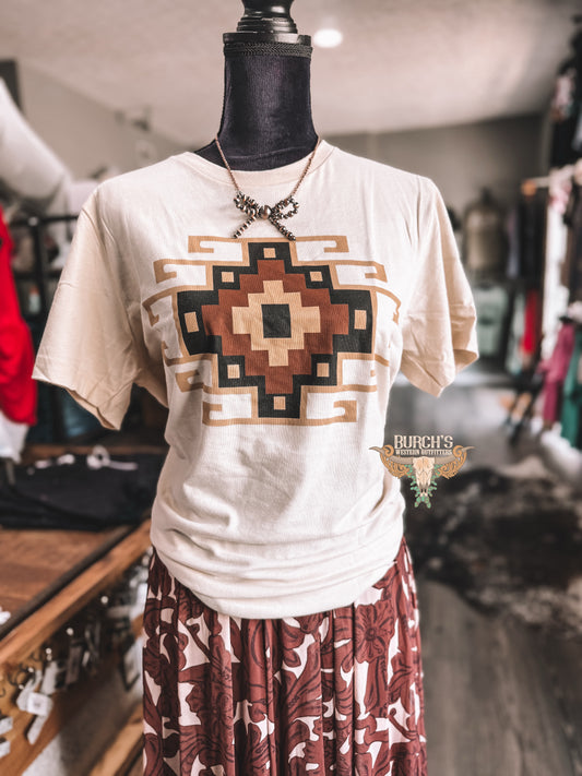 Sand Aztec Tee