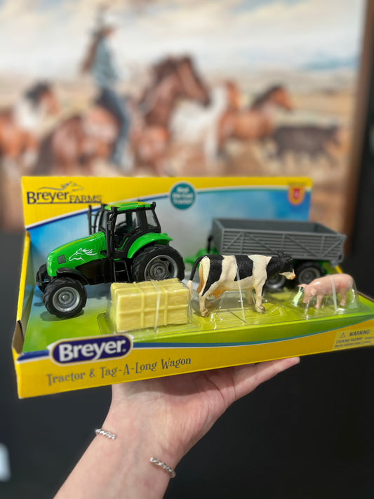 Breyer Tractor & Tag-A-Long Set