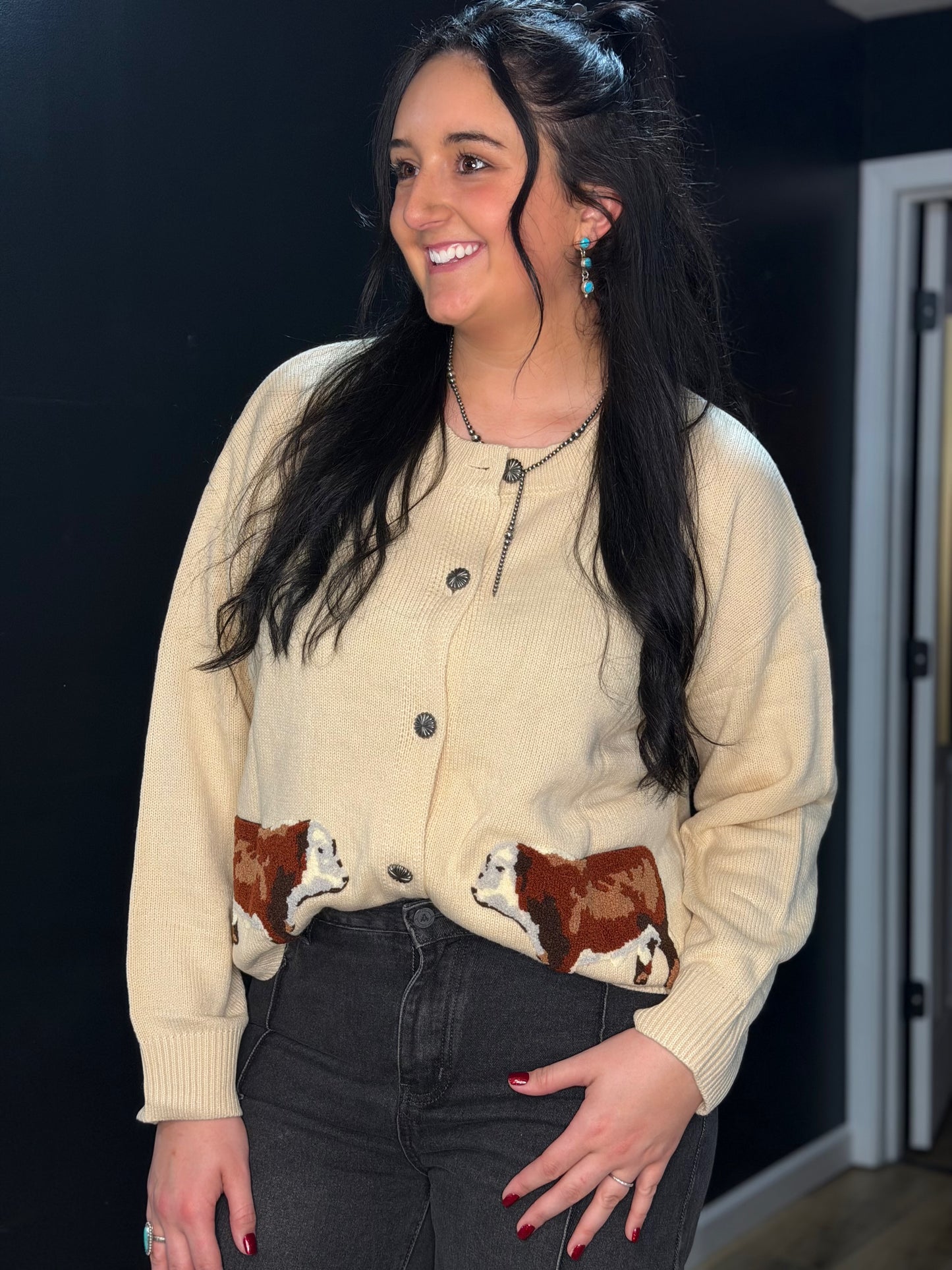 Ranch Royalty Hereford Cardigan