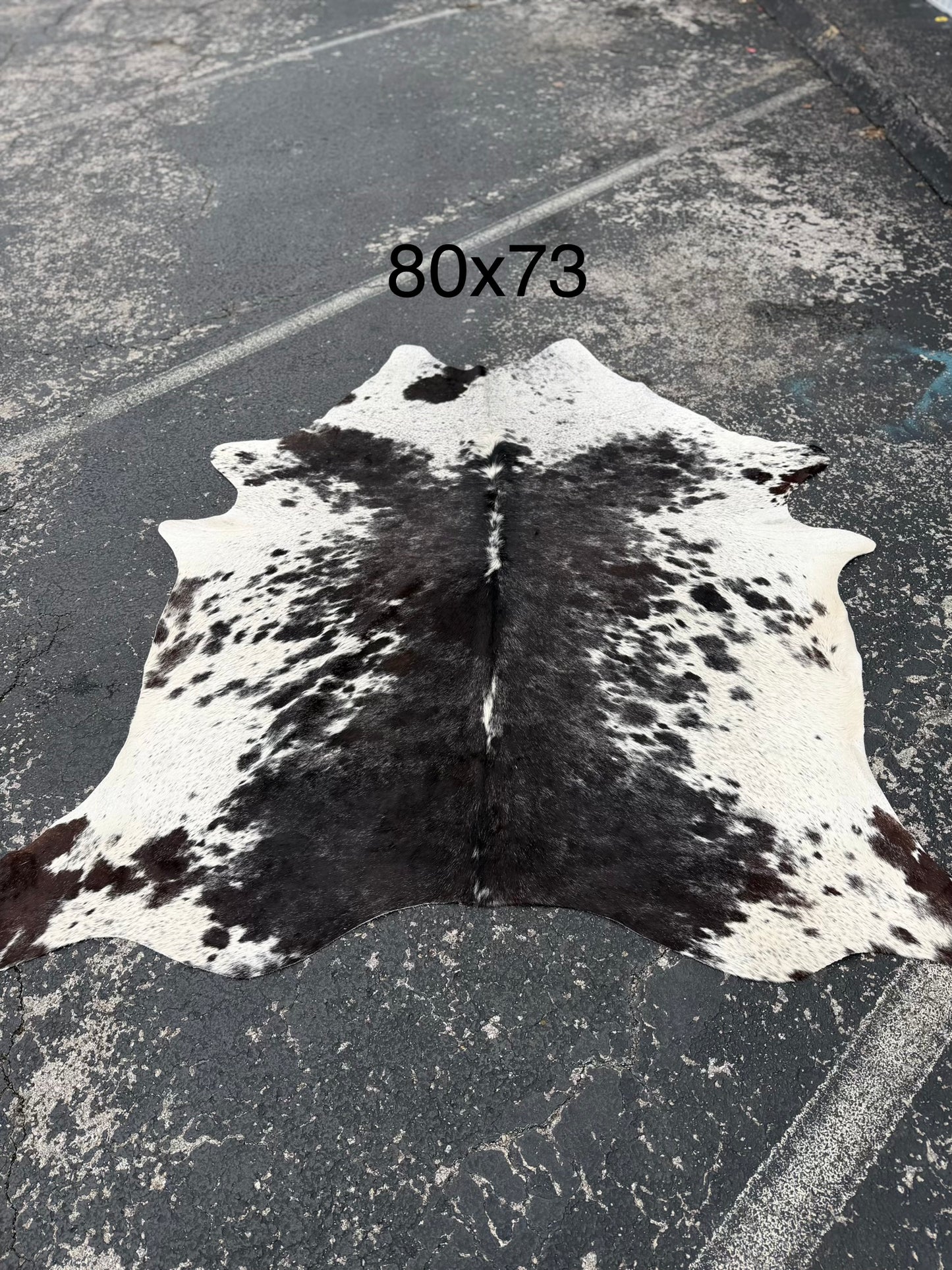 Cookies Cowhide Salt & Pepper Rug