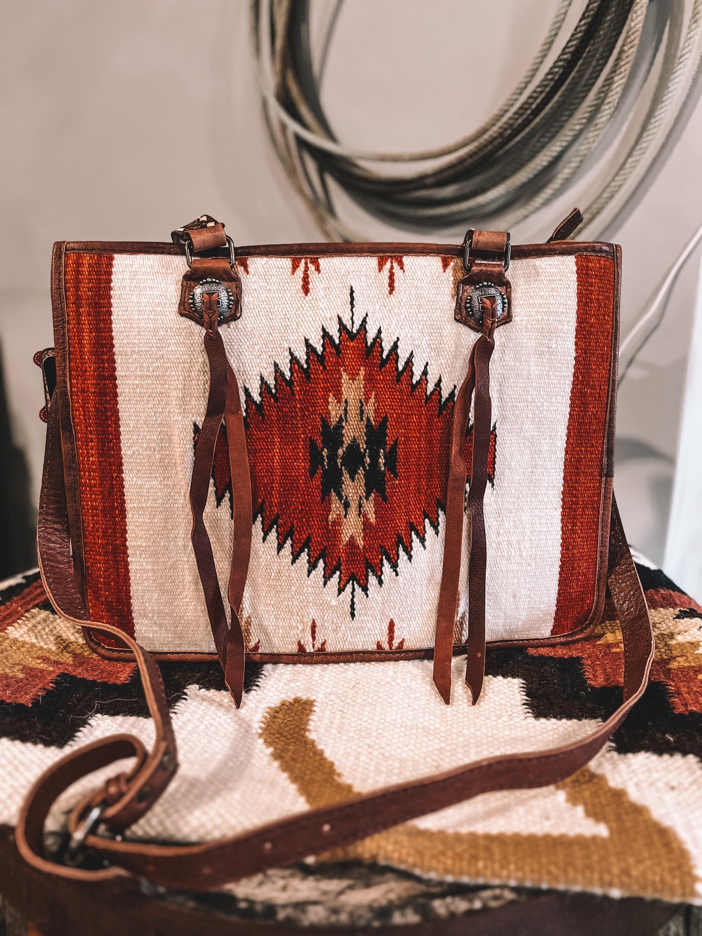 Rattlesnake Kiss American Darling Saddleblanket Tote