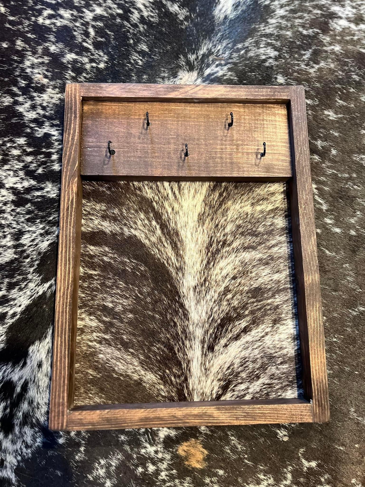 {CUSTOM} Cowhide Necklace Holder