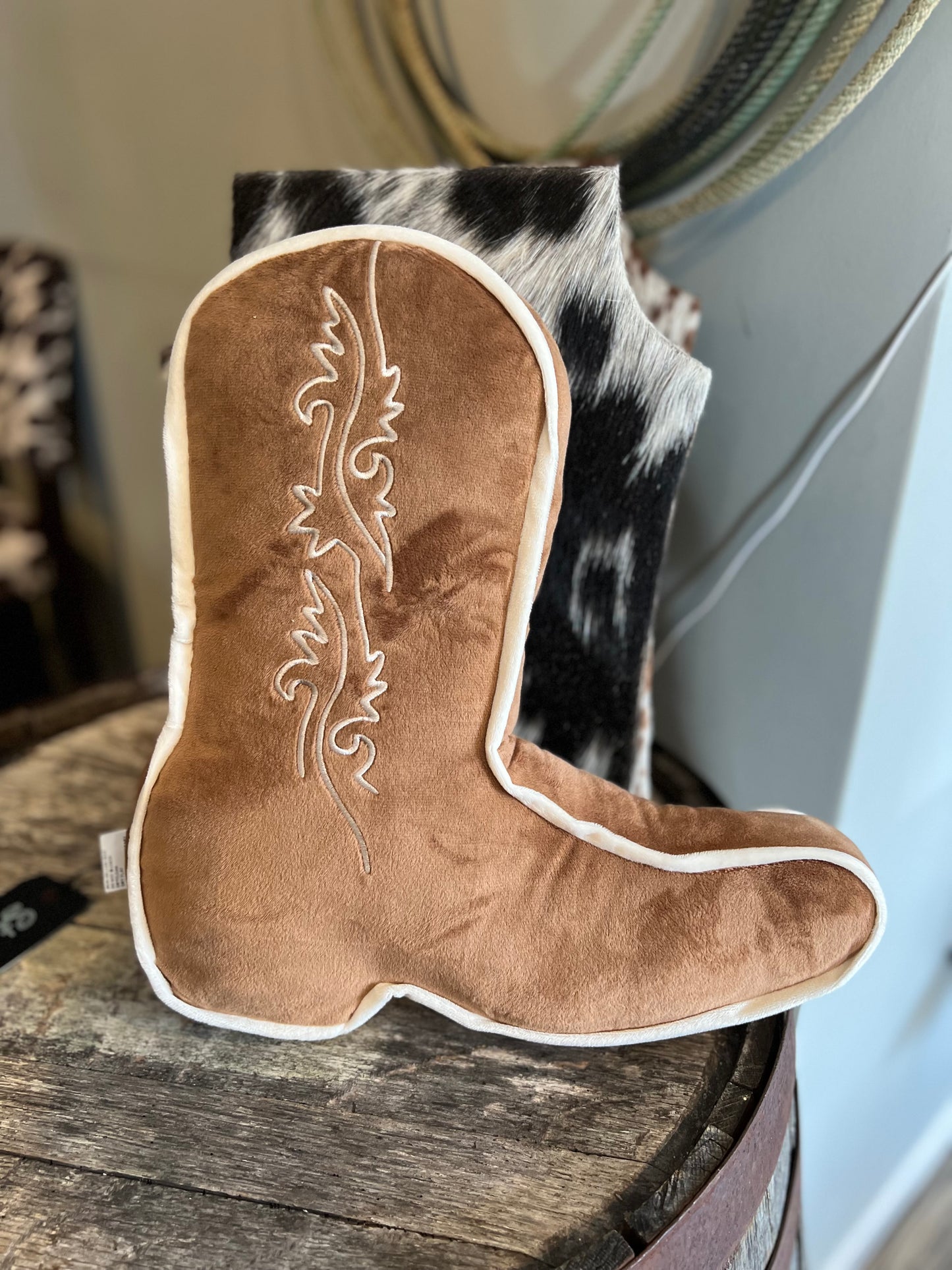 Boot Scootin’ Tan Pillow