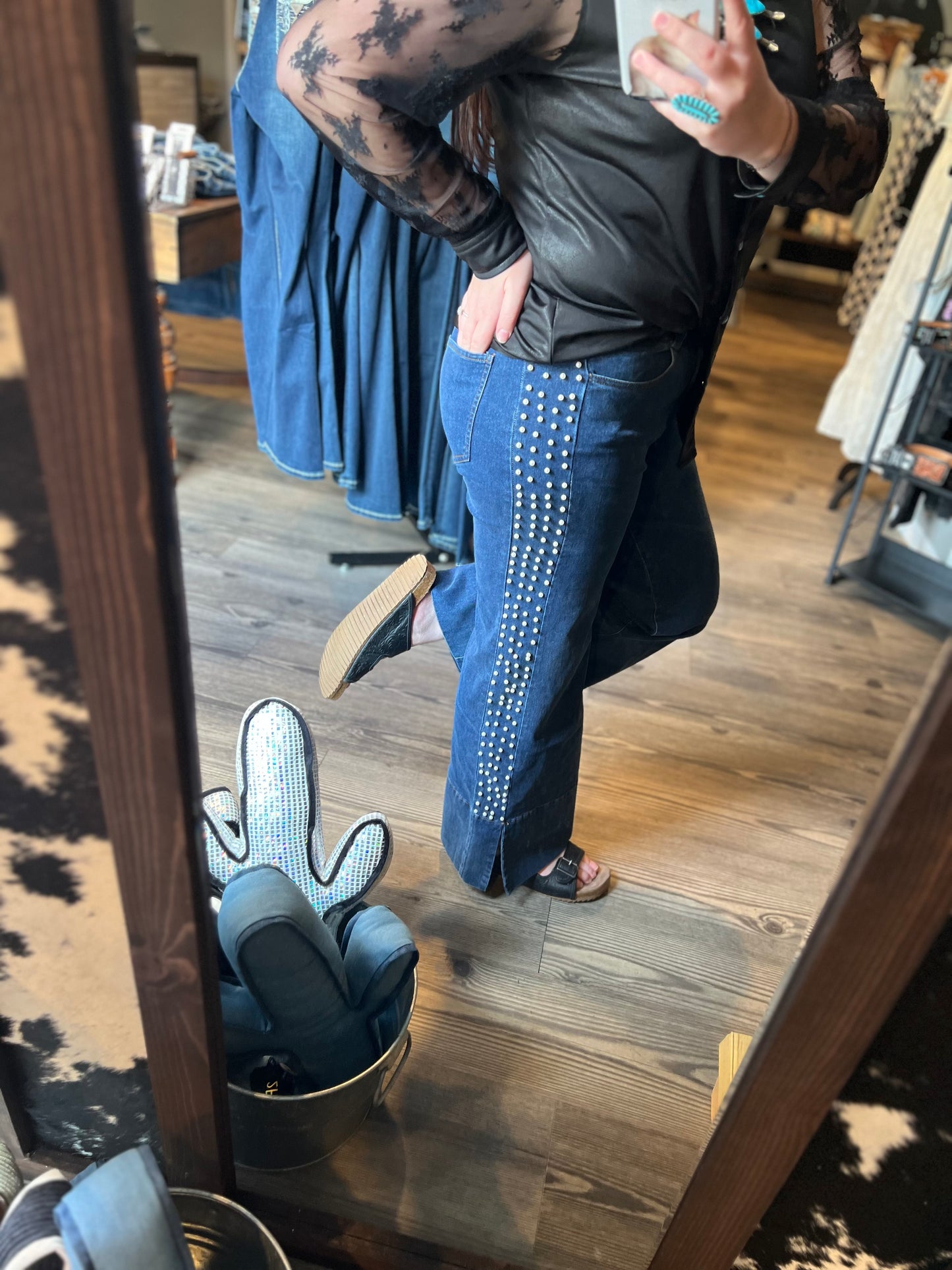 Coastal Pearl Jeans *Medium Wash
