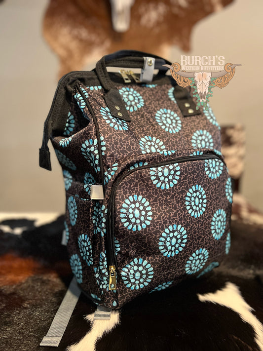 Cheetah Concho Diaper Bag