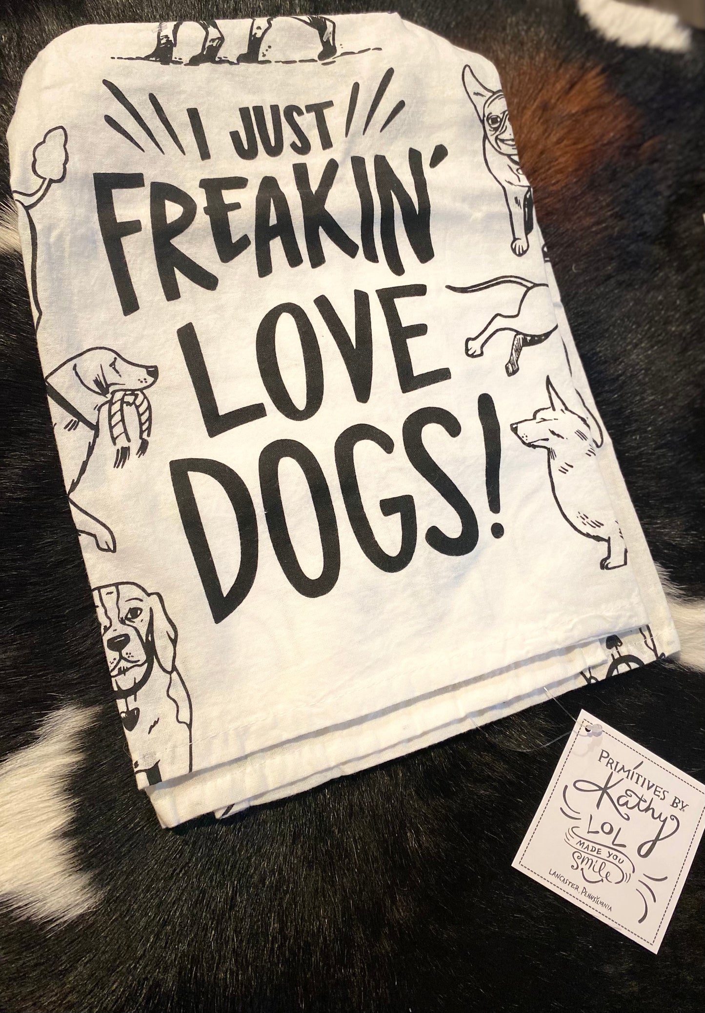 Kitchen Towel - Love Dogs