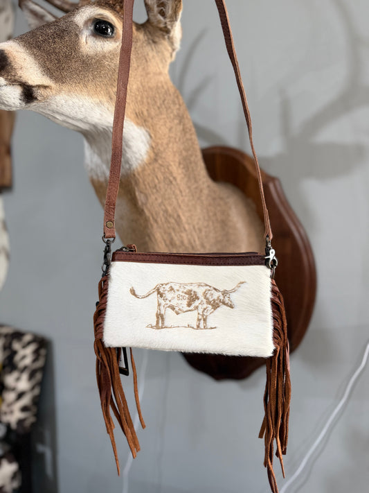 Code Blue Longhorn Cowhide Crossbody