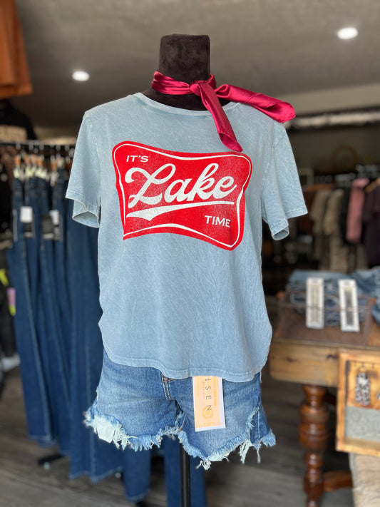 It’s Lake Time Mineral Wash Short Tee