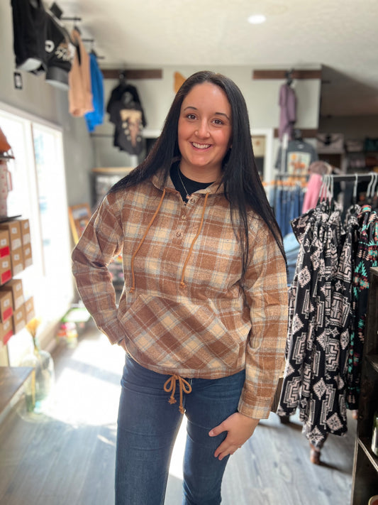 Cozy Plaid Flannel Pullover