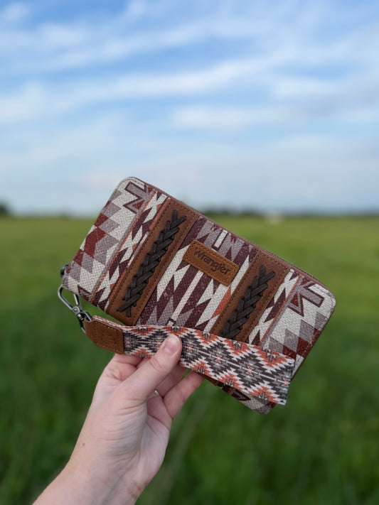 Wrangler Southwestern Wallet - Brown