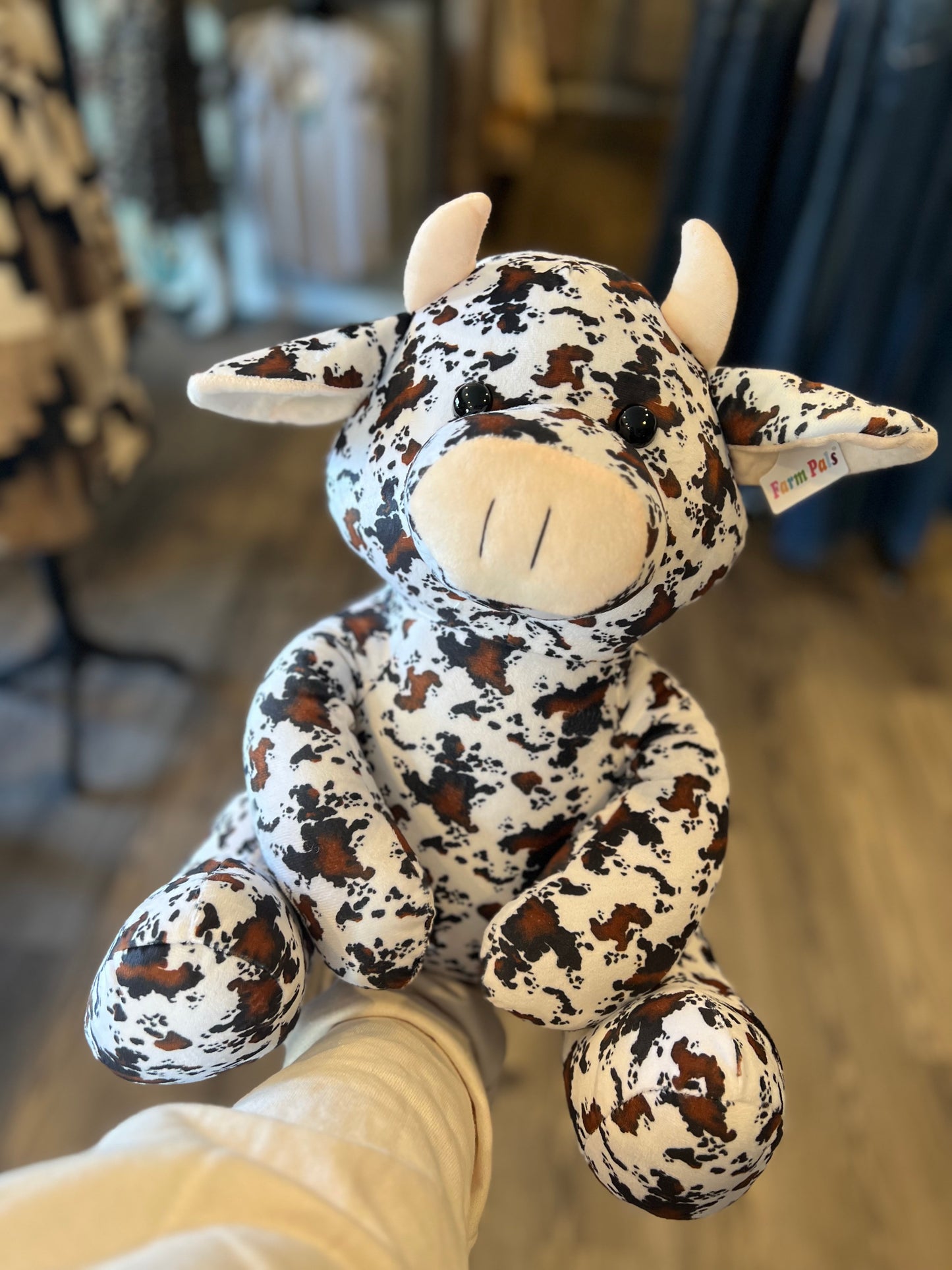 Jumbo Cow Print Cow Plush