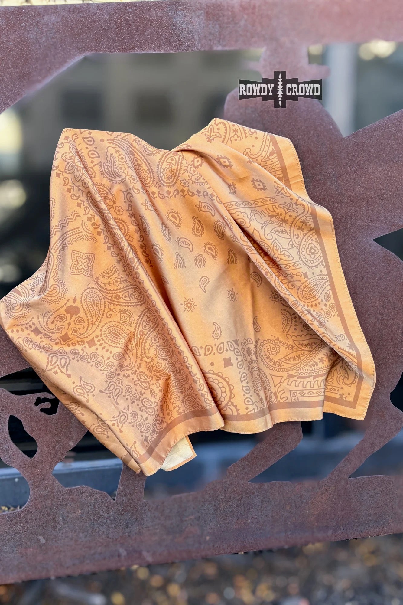 Mustard Paisley Wild Rag