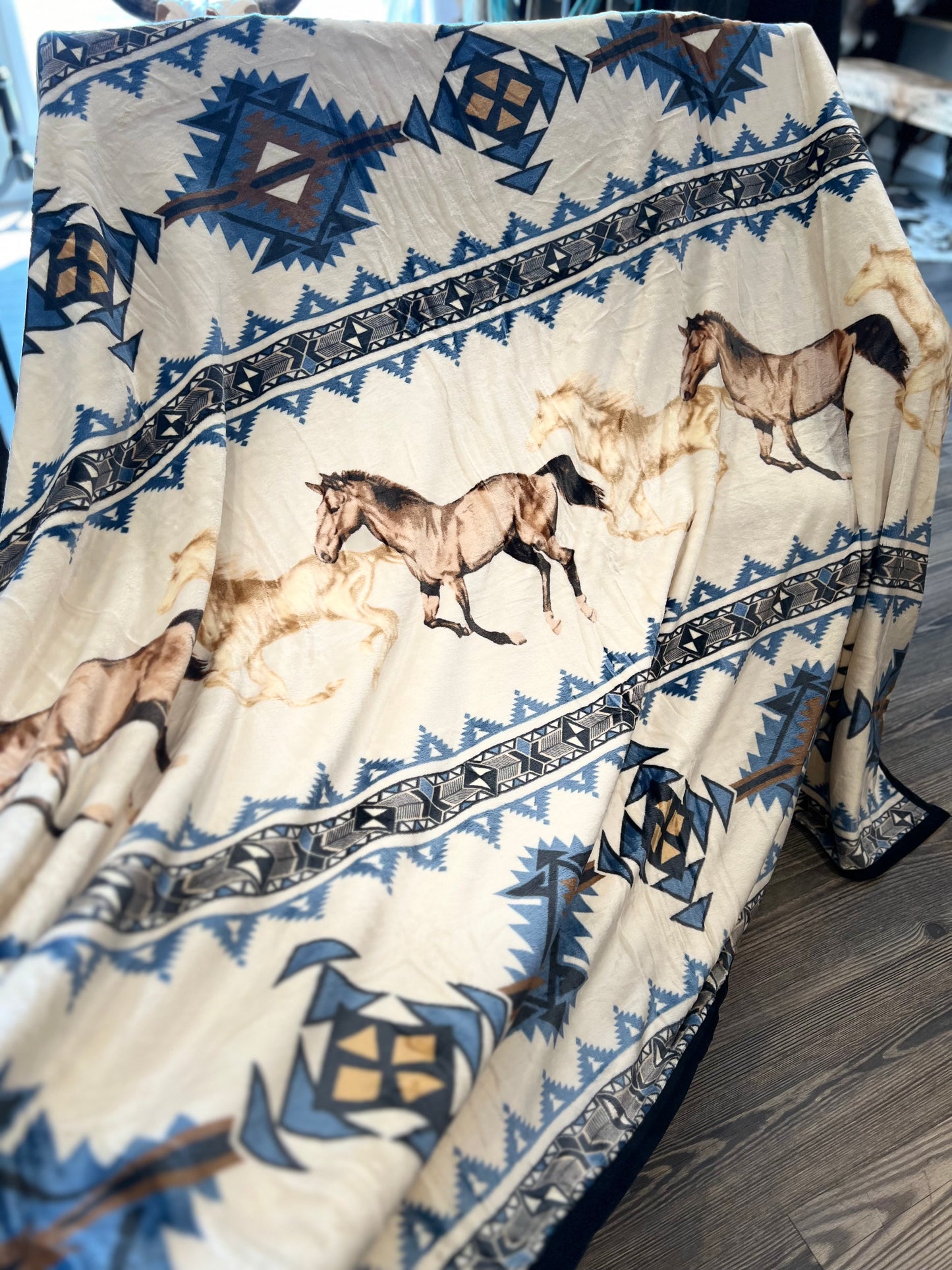 Wild Mustang King Size Blanket