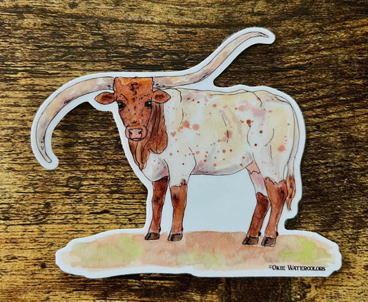 Twisted Longhorn Sticker