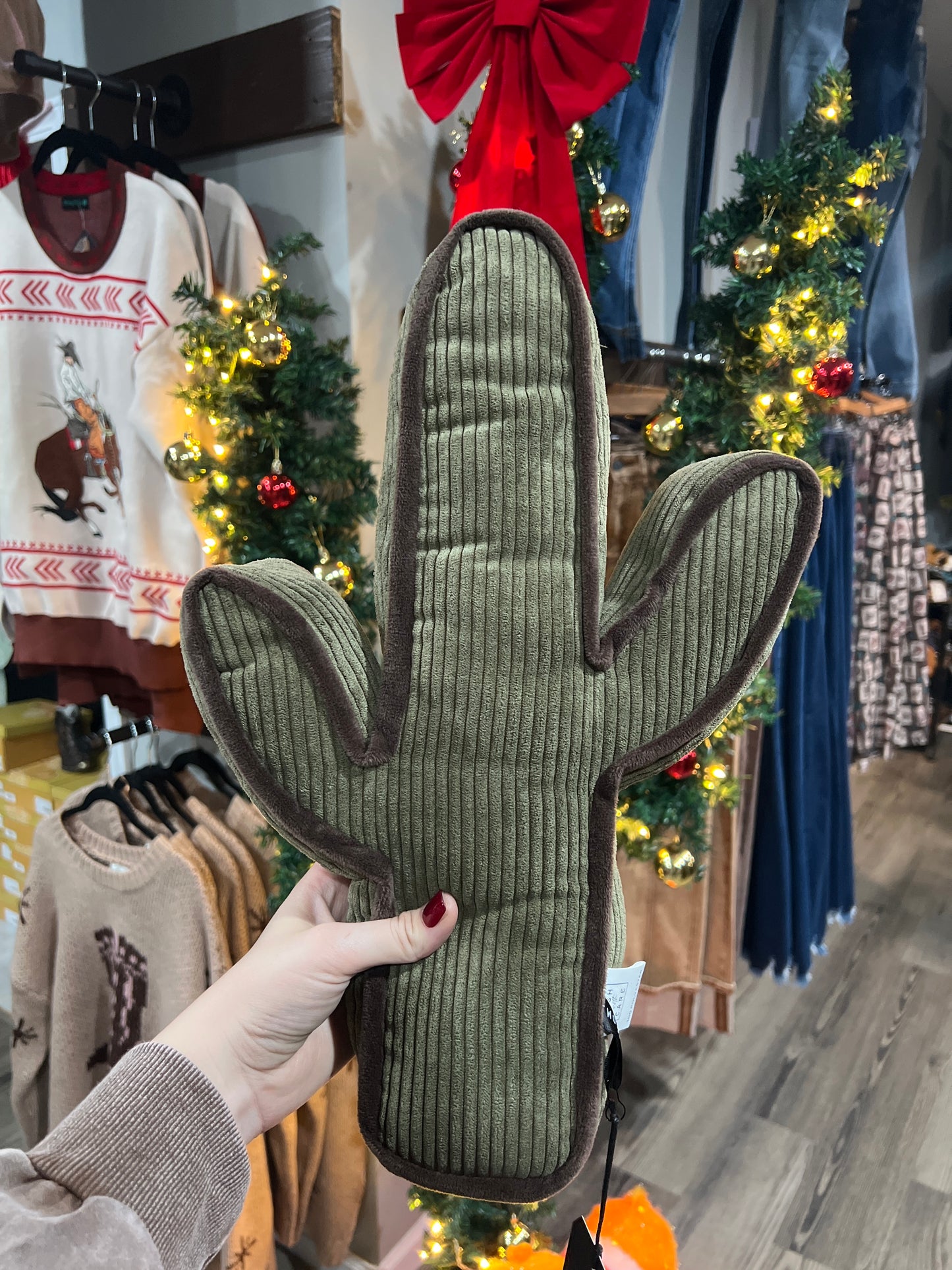 Green Cactus Pillow