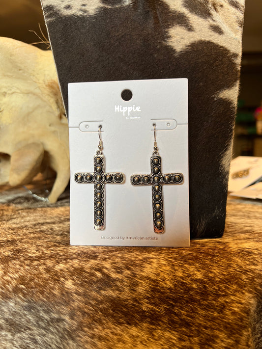 Cross Faux Earrings