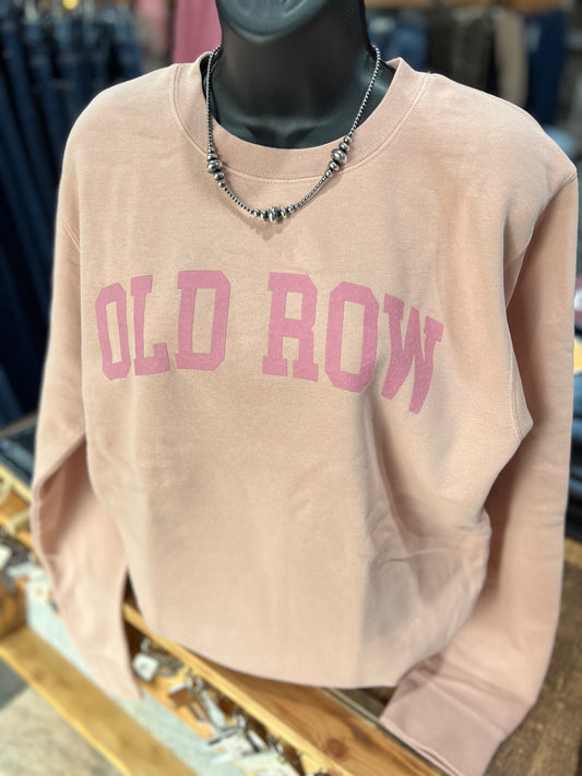 Old Row Pink Crewneck