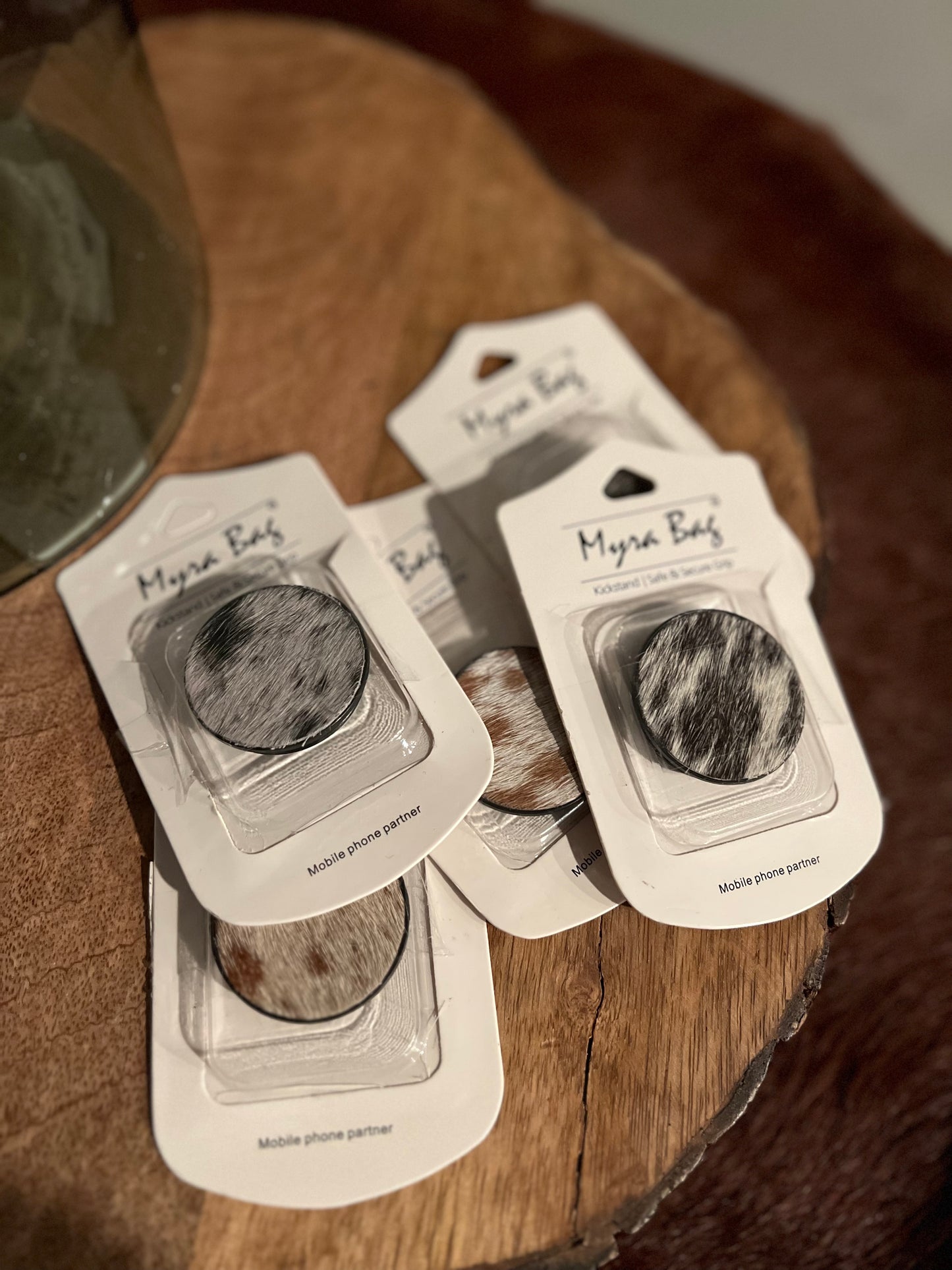 Cowhide PopSockets