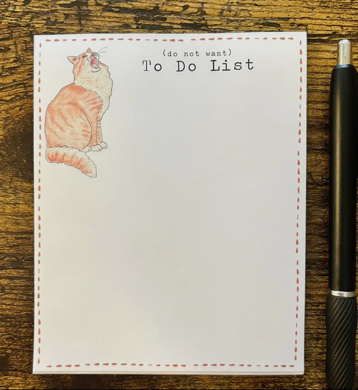 Funny Cat Pad Notepad