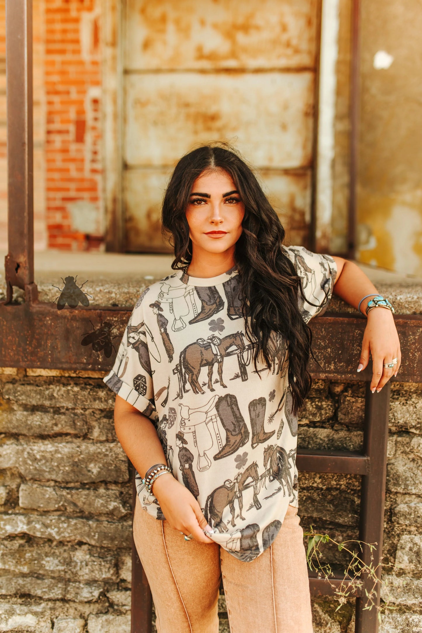 The Rancher Mom Cuff Top