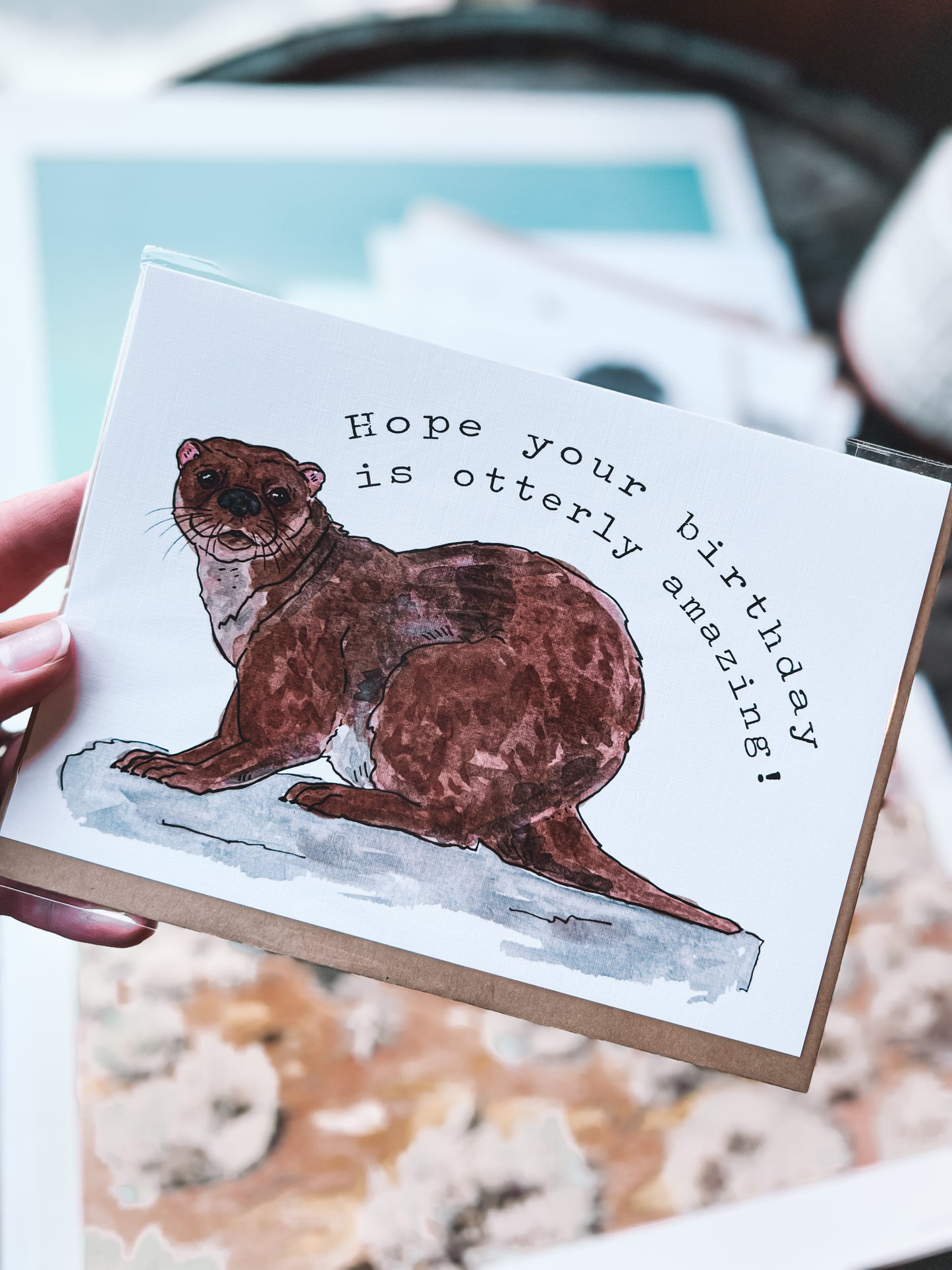 Otter Birthday Card