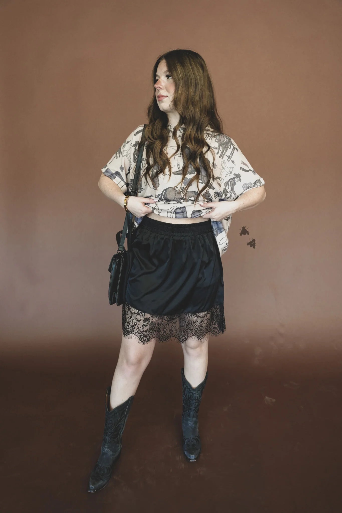 Black Lace Skirt