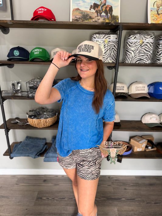 The Wildflower Range Top *Ocean Blue