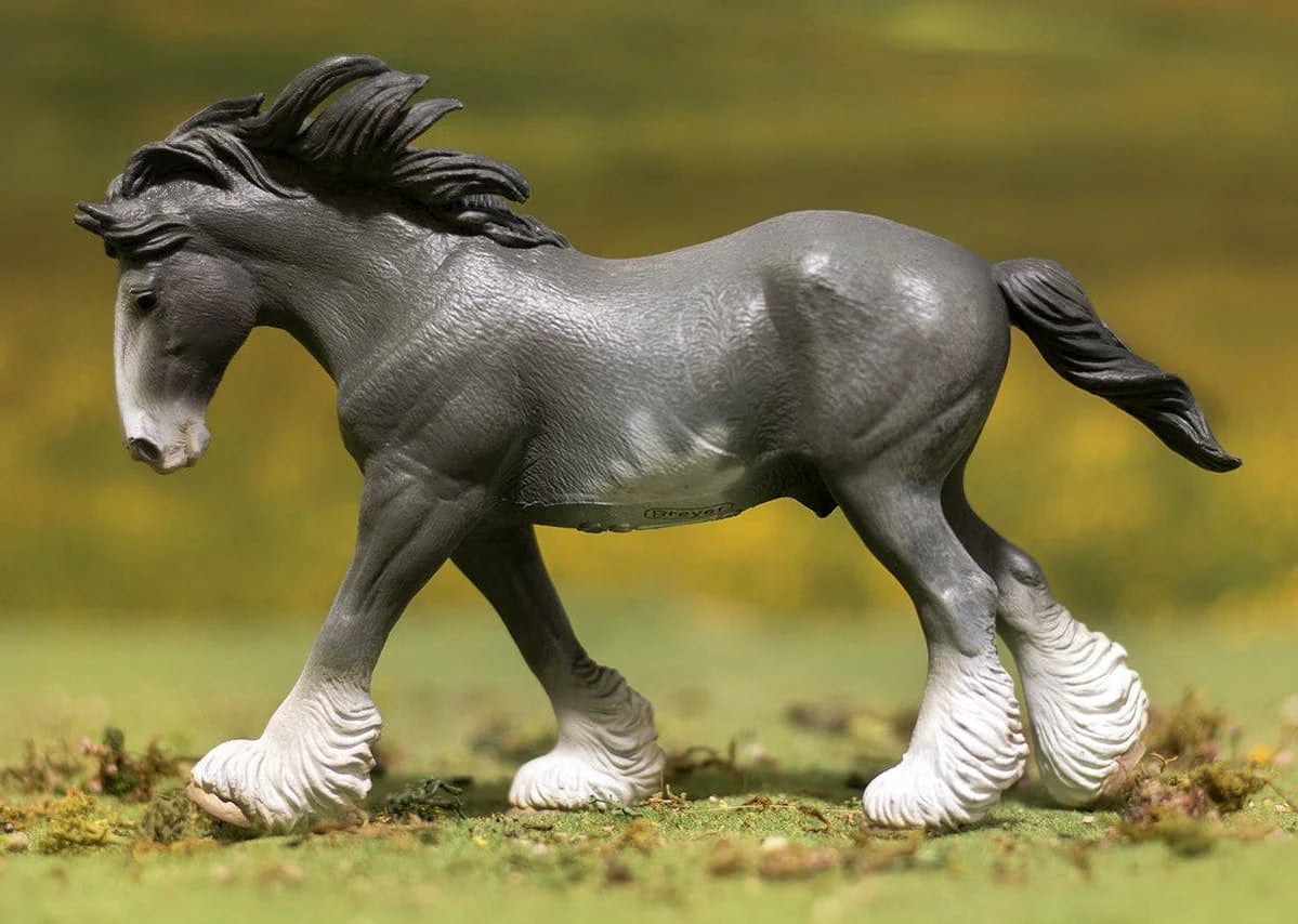 Black Sabino Roan Clydesdale Stallion CollectA