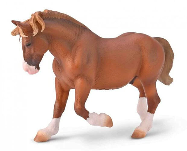 Breton Draft Horse Stallion - Chestnut CollectA