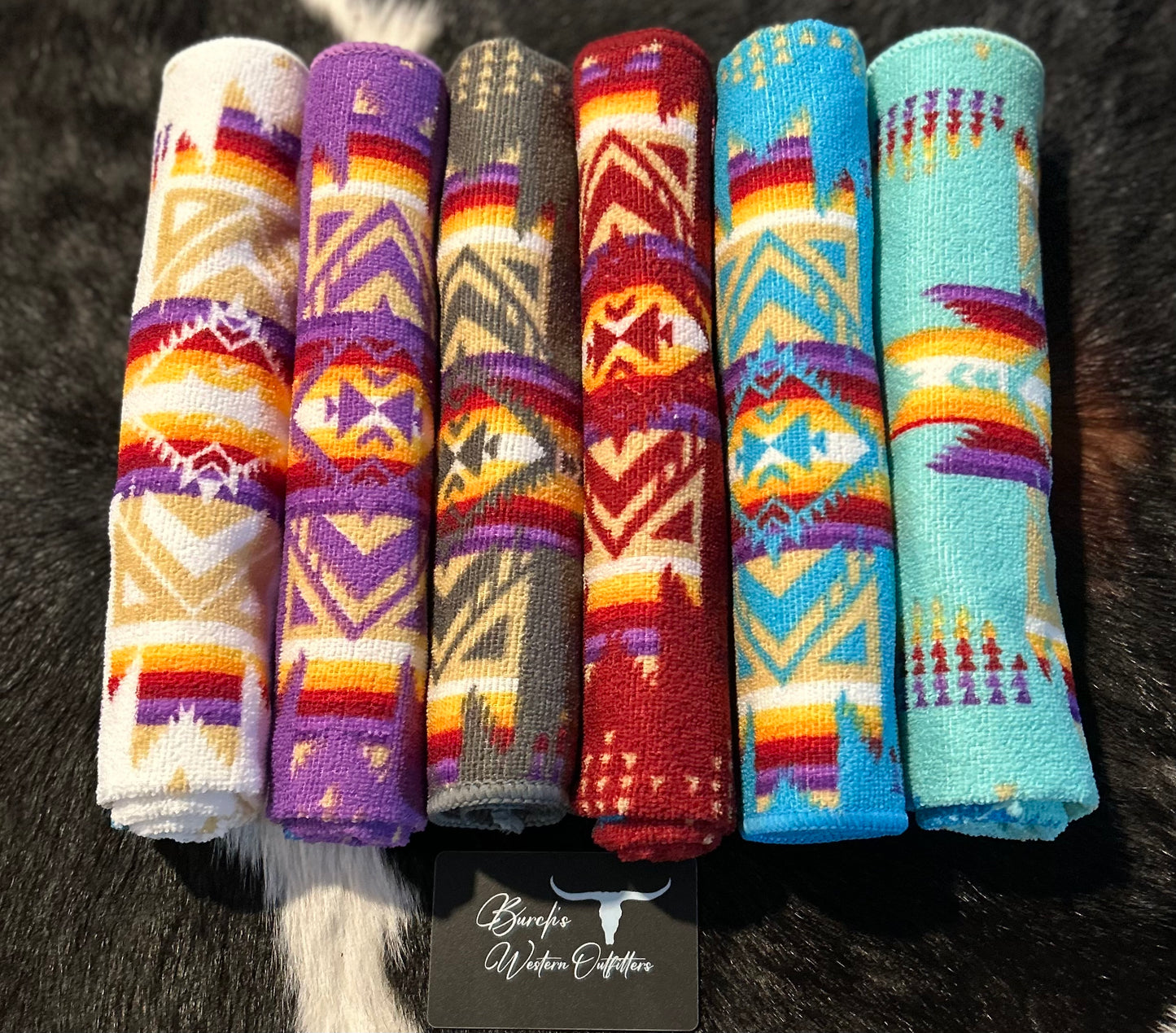 Cowpoke Aztec Hand Towels