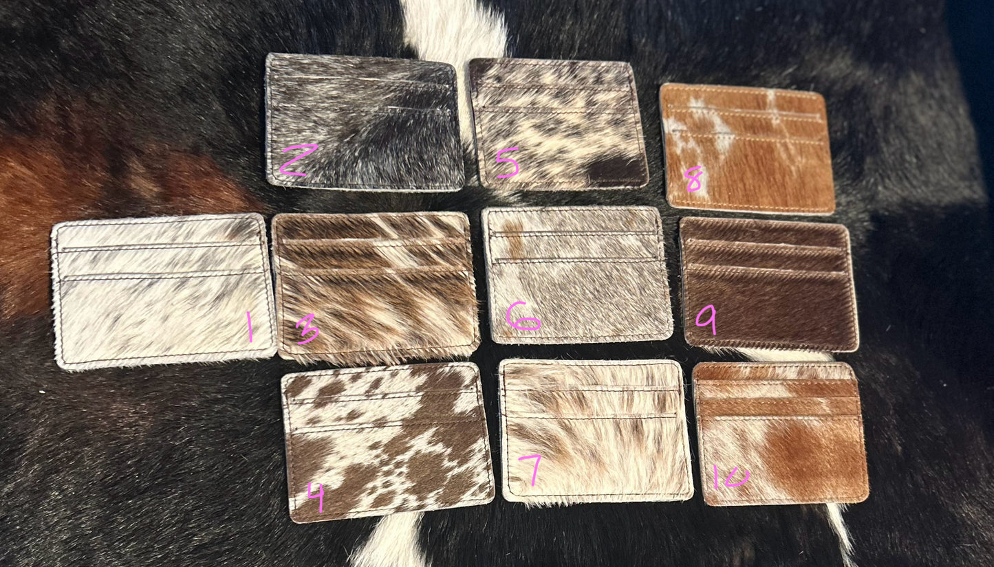 Cowhide Card Holder