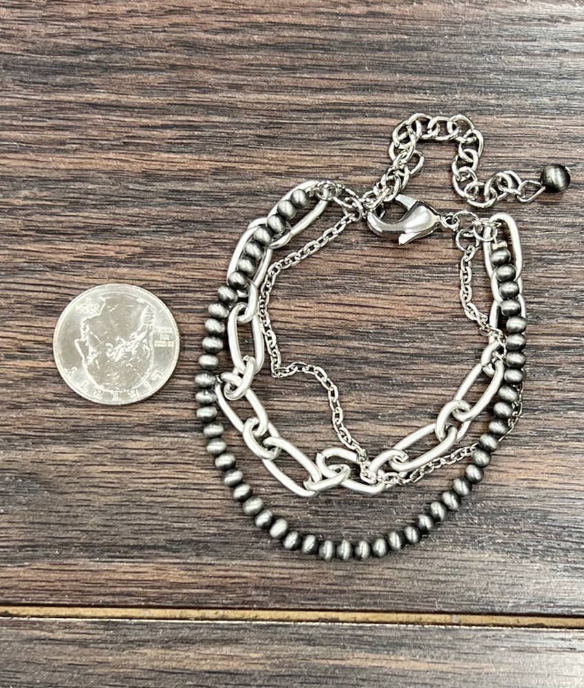Edgy Adjustable Faux Bracelet