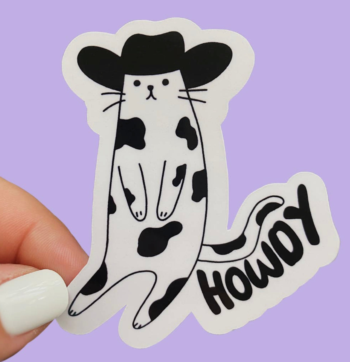 Cow Cat Sticker