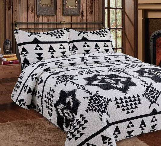 Gunsmoke 3 Piece Bedding Quilt Set