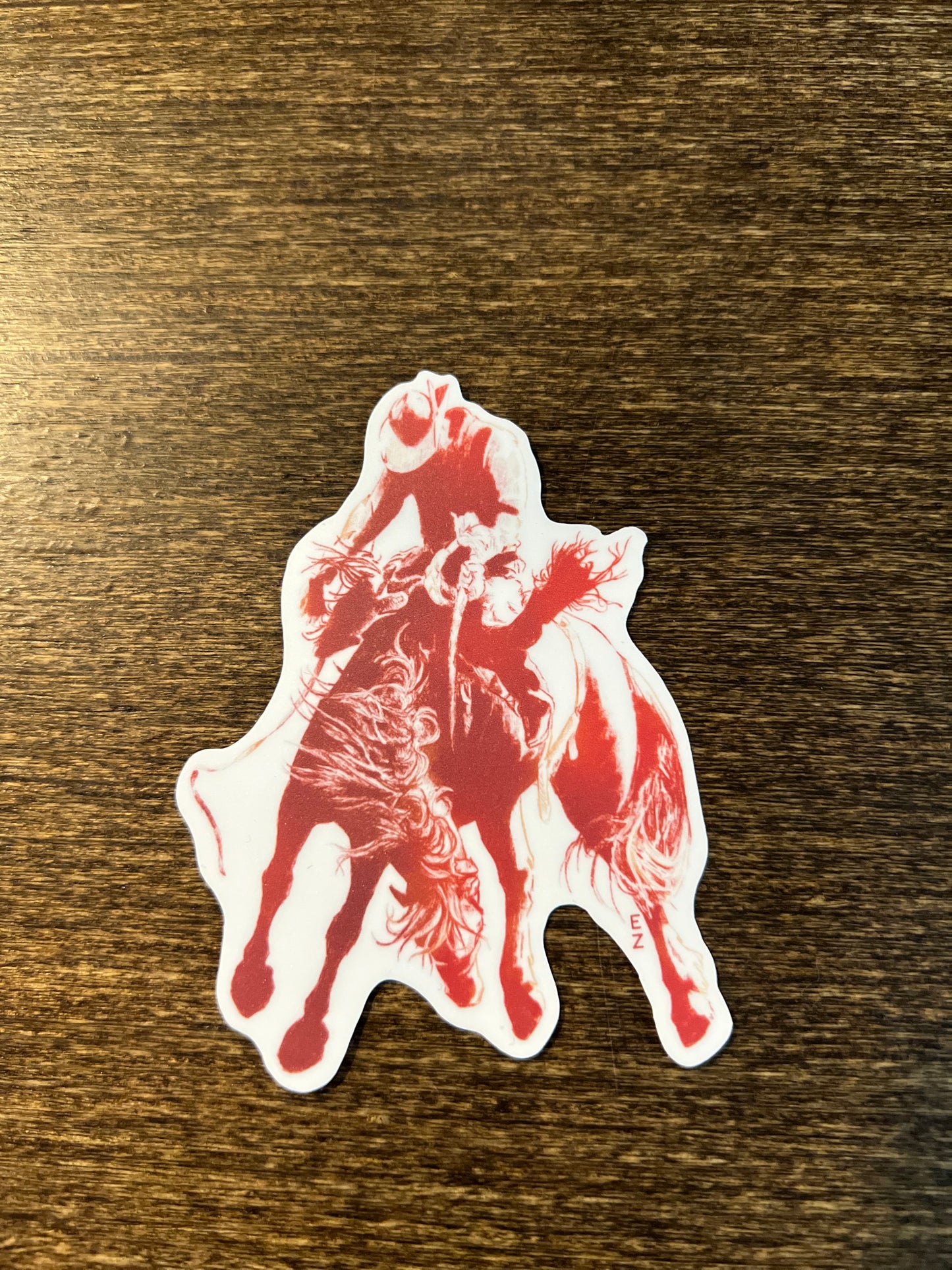 Big Red Bronc Sticker